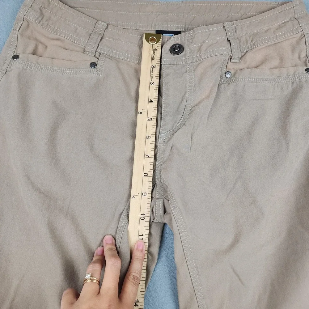 Kuhl Pants Womens 10 Beige Khaki Outdoor Hiking Travel Stretch Patina Dye